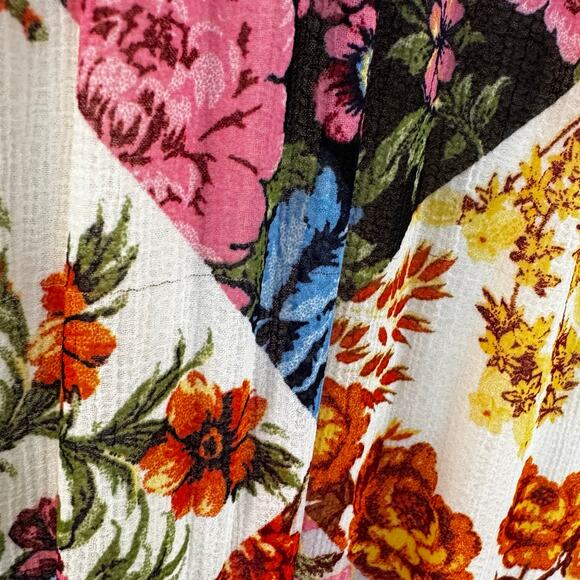 Anthropologie Maeve Shara Pleated Midi Dress Long Sleeve Boho Floral S - Picture 10 of 12